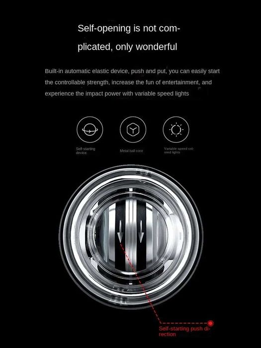 Жиро топка Тренажор за мускулна сила Фитнес Gyro Ball