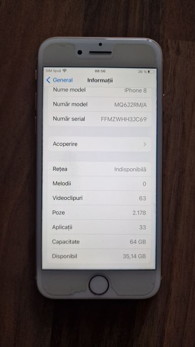 Vand Iphone 8 Culoare roz
