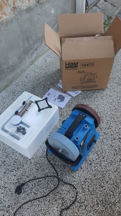 Професионална машина за мокро и сухо заточване HBM 10473, 120 W, 200 м