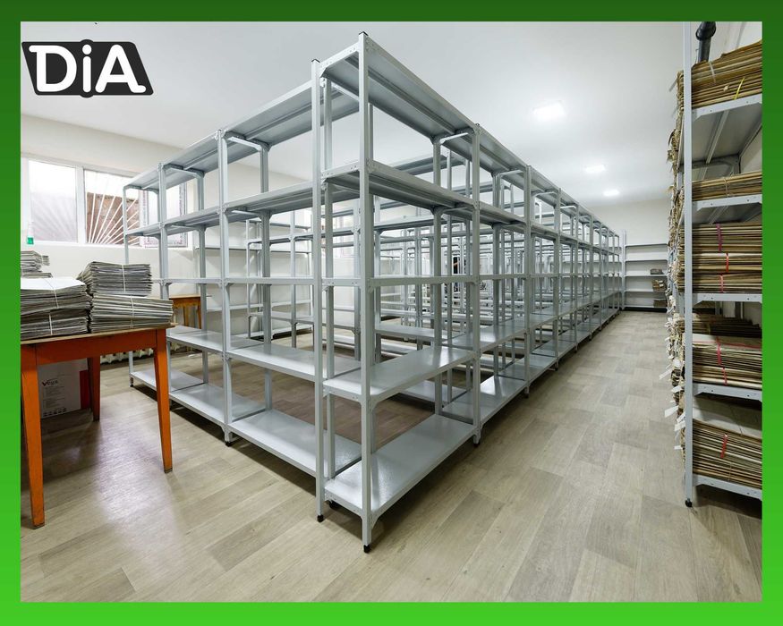 Стеллажи архивные металлические, полки для офиса и склада