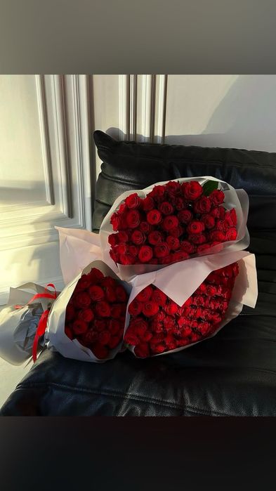 Тюльпаны большой выбор Розы, Пионы