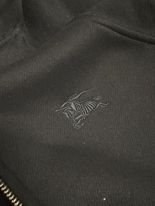 burberry black zip hoodie