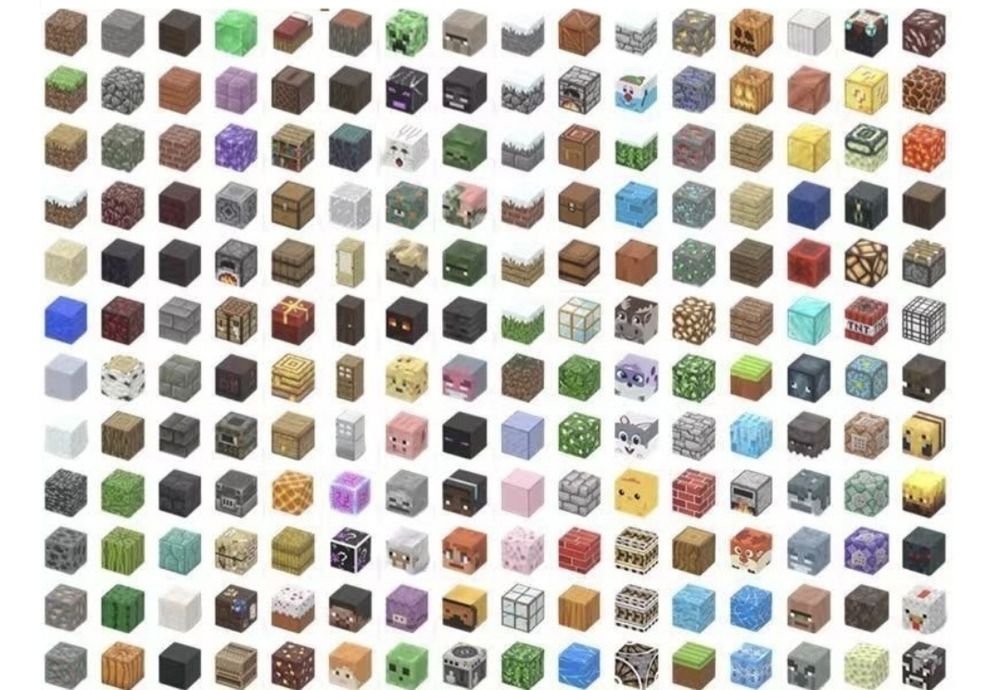 Магнитные блоки игрушки Minecraft 2x2