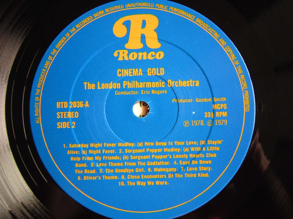 vinil rar Gold Cinema &Broadway Soundtrack +Musical vinil made UK 1979