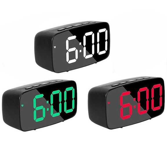 НОВ СВЕТЕЩ LED ЧАСОВНИК на ТОК.Будилник.Електрически Светещи Часовници