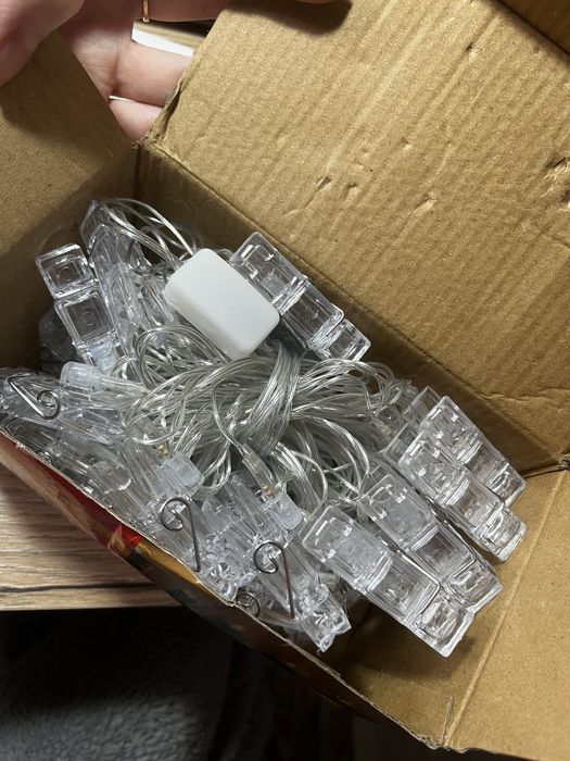 Продам гирлянду с прищепками