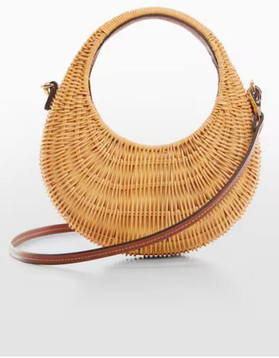 Mango ратанова чанта