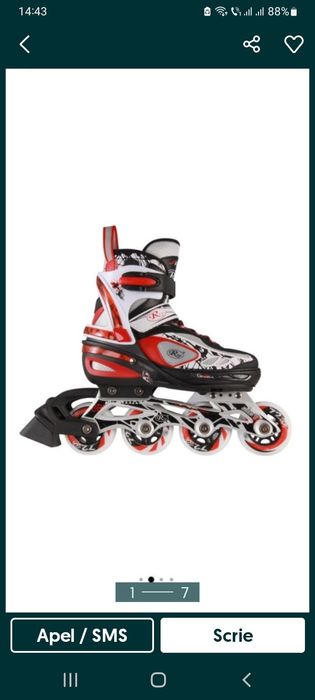 Role reglabile RCO SS5008M,35-38,roșu