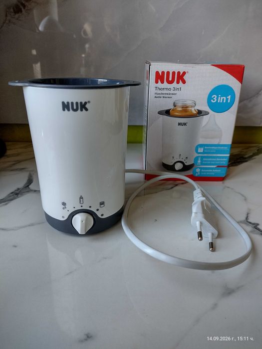 Нагревател за бебешки шишета и бурканчета NUK Thermo 3-in-1