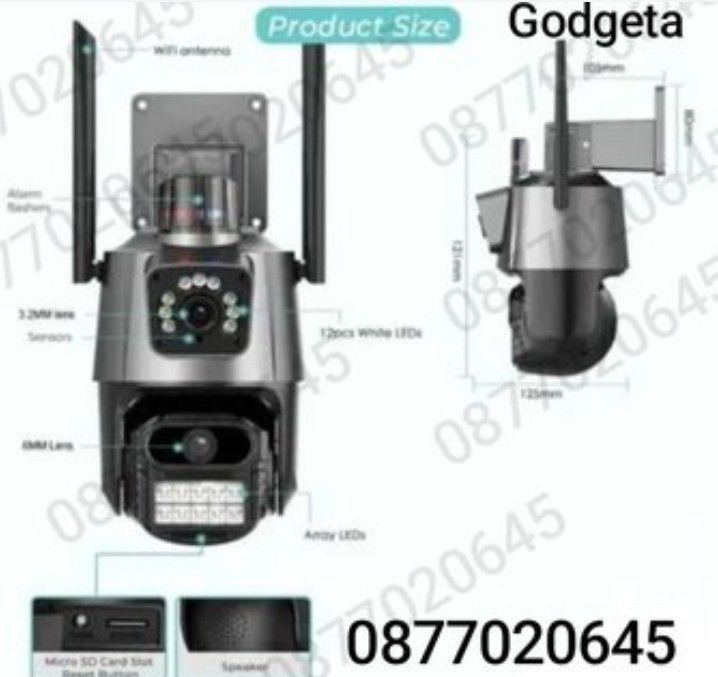 Камера iCsee 12MP двойна smart камера външна WIFI  влагоустойчива