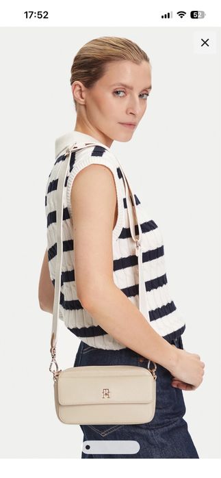 Чисто нова кожена чанта Tommy Hilfiger