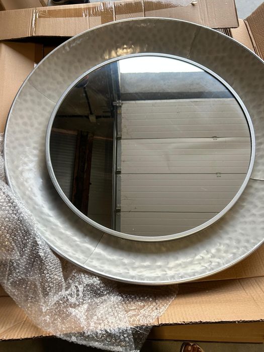 Oglindă decorativă mare JONART DESIGN UK, 88 cm, Cupru sau Argintiu