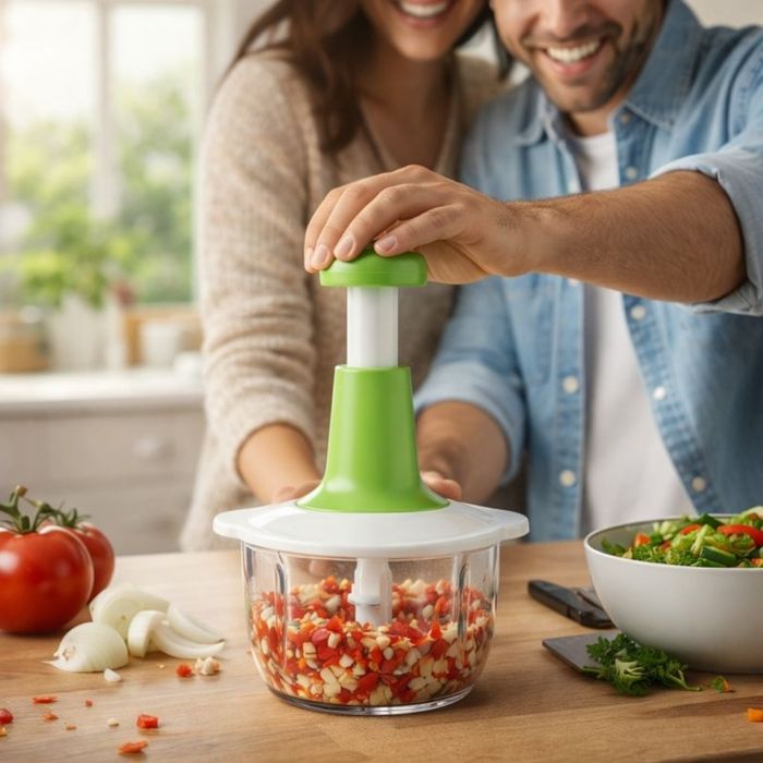 Комплект тенджери с елегантни златисти дръжки DJ24 + Подарък Ръчен чоп