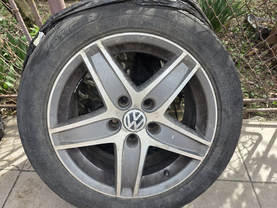 Jante originale VW 16” 5x112 + anvelope vara 205/55 R16 – stare excele
