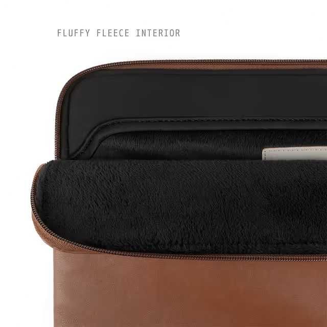 Husă din piele premium pentru Laptop Comfyable pentru MacBook Pro de 16 inci și Air de 15 inci – Maro