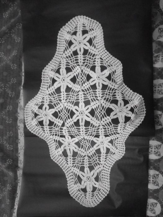 Плетива на една кука покривки карета