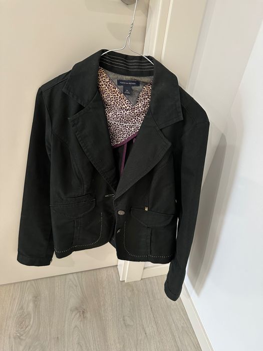 sacou negru dama tommy hilfinger