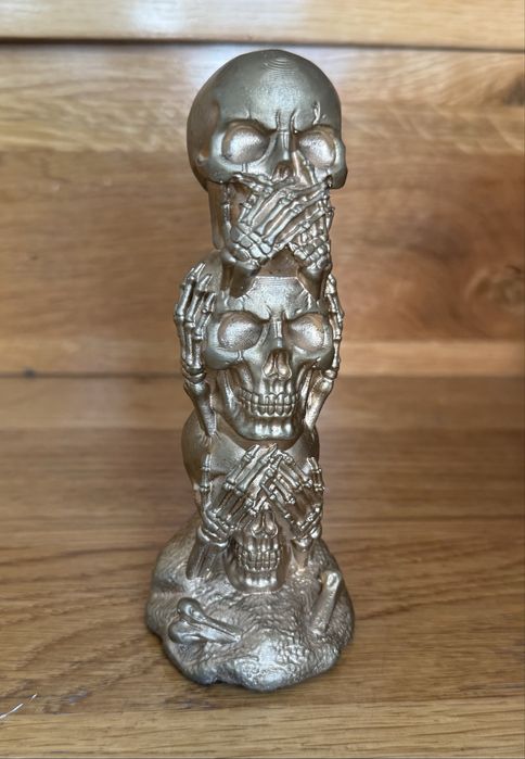 Statue craniu, auriu 14 cm