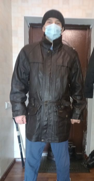 Мужская кожаная куртка