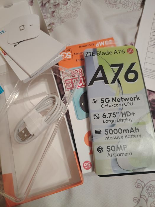 ZTE Blade a76, нов, гаранция, безплатна доставка