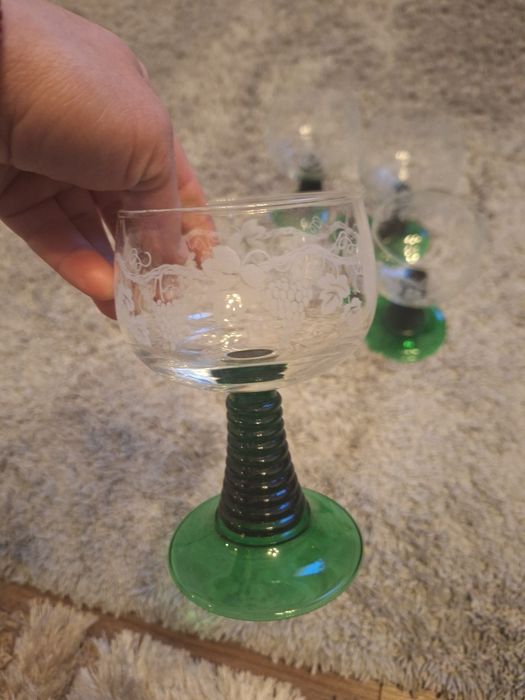 Patru pahare cristal picior