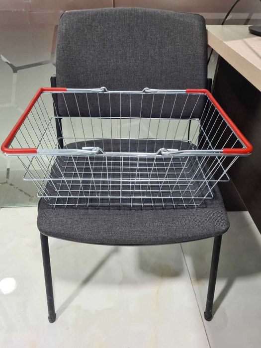 Корзина ручная покупательская металлическая. Супермаркет корзина ОПТОМ