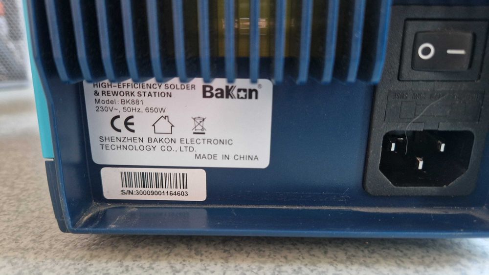Letcon si suflantă aer cald Bakon Bk881 - 650W + suflantă rezervă