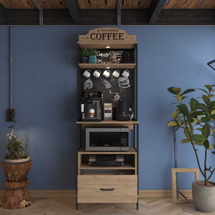 Осветен кът за кафе, Многофункционален шкаф Puzzle-home 3130, Промоция