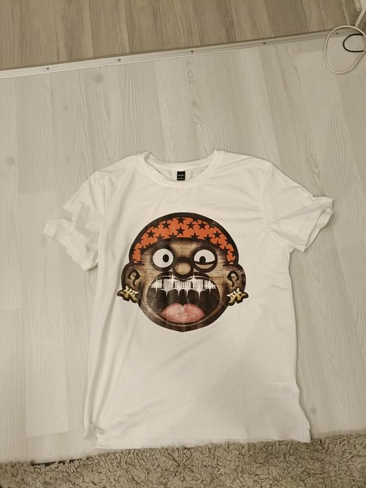 Tricou (romwe) Full white Gangster Face