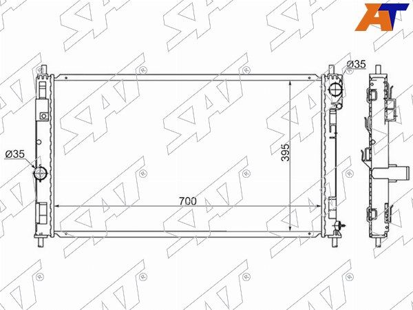 Радиатор Dodge Avenger