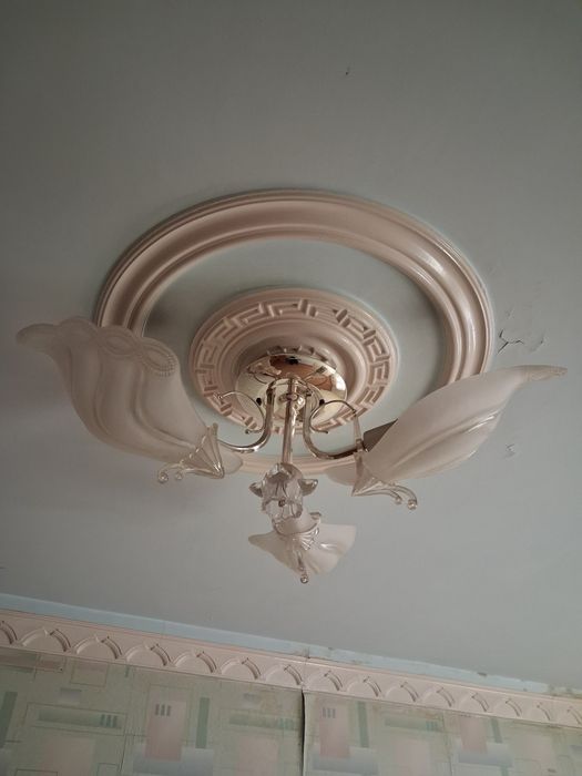 Люстра в стиле модерн (с плафонами-лепестками)