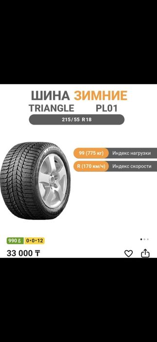 Шины зимние Triangle