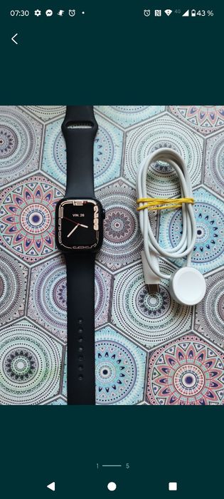Smartwatch apple seria 7 99. %baterie impecabil