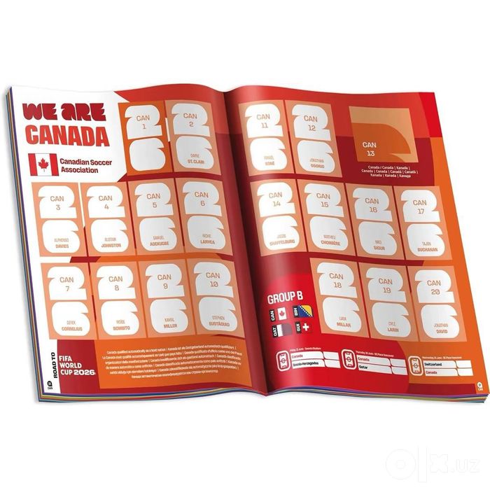 Оригинал 100% Panini FIFA World Cup 2026  альбом и стикеры