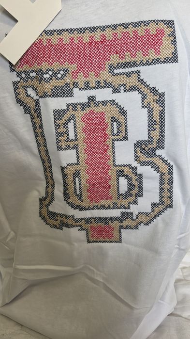 Tricou Burberry, nou, alb, S-XXL, imprimeu cusut, eticheta Farfetch, unisex