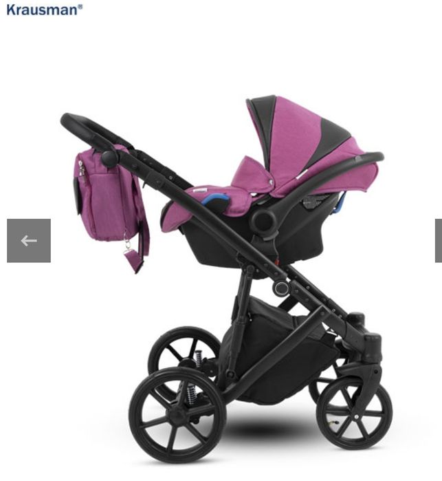 Vând cărucior 3-în-1 Krausman – landou + sport + scoică auto