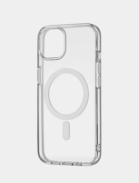 Прозрачный чехол MagSafe для iPhone 12 Pro Max, пластик и силикон