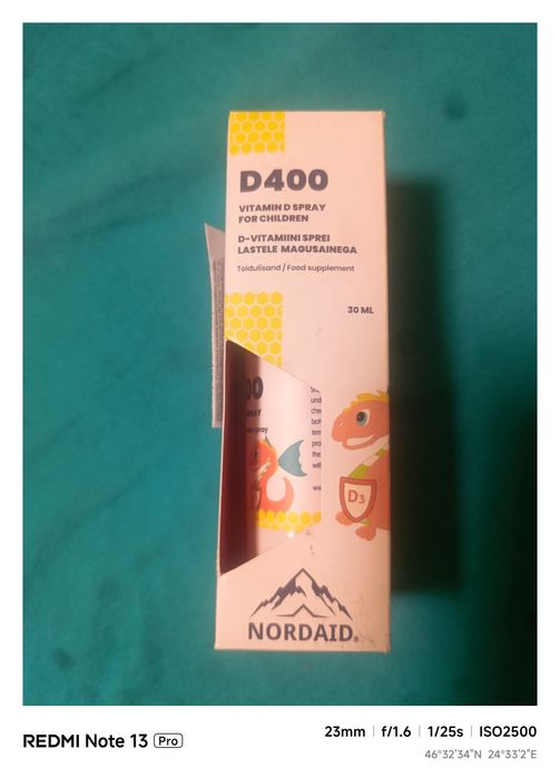 D400 vitamina D 30 ml cu lanolina