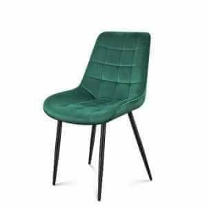 Scaune dining, tapițate și picioare metalice