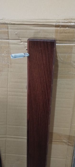 Set 4 Picioare Masă Lemn Masiv (Fag)-NOI- Culoare Nuc (Orzech)