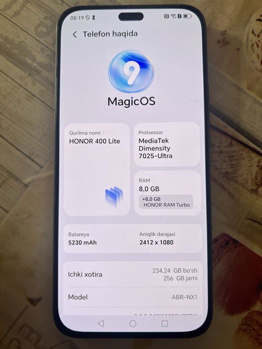 HONOR 400 lite Kup ishlatilmagan