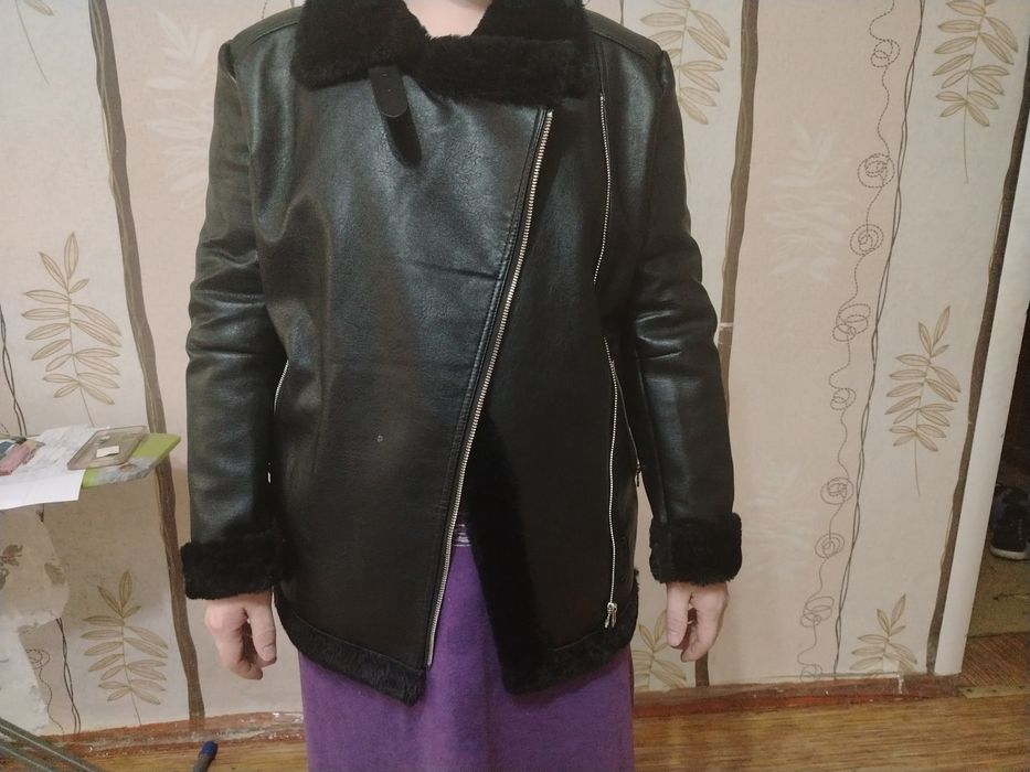 Женская дублёнка зимняя