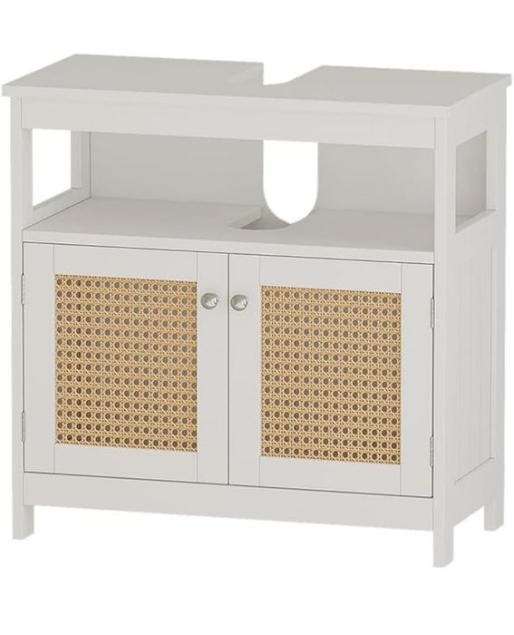 Шкаф за подмивка MDF + ратан 5683