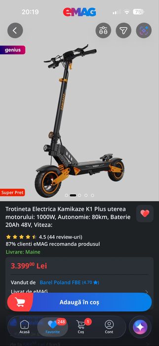 Vand/schimb jbl partybox 710 +trotineta electrica kamikaze k1plus , cu boxe si bas active