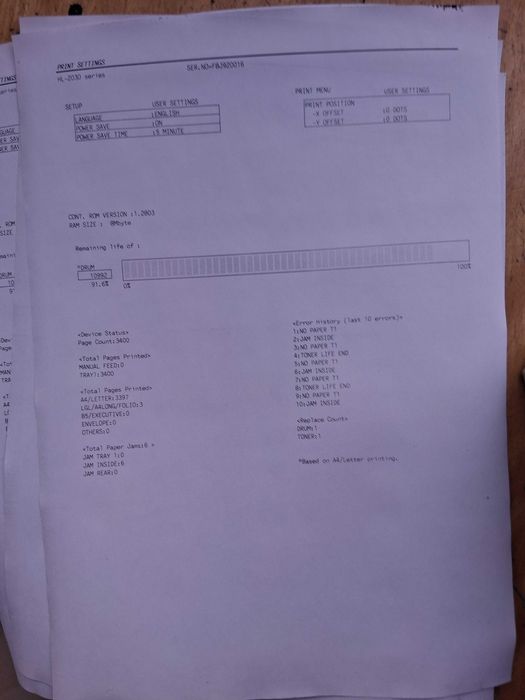 Лазерен принтер Brother HL-2035