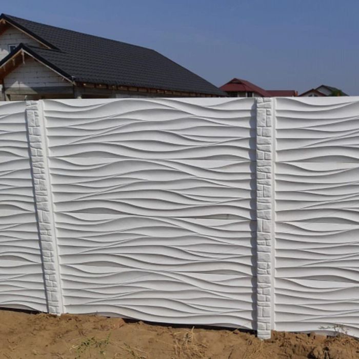 Producător de garduri din beton și travertin în mai multe nuanțe