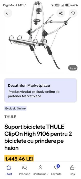 Suport bicicleta haion Thule