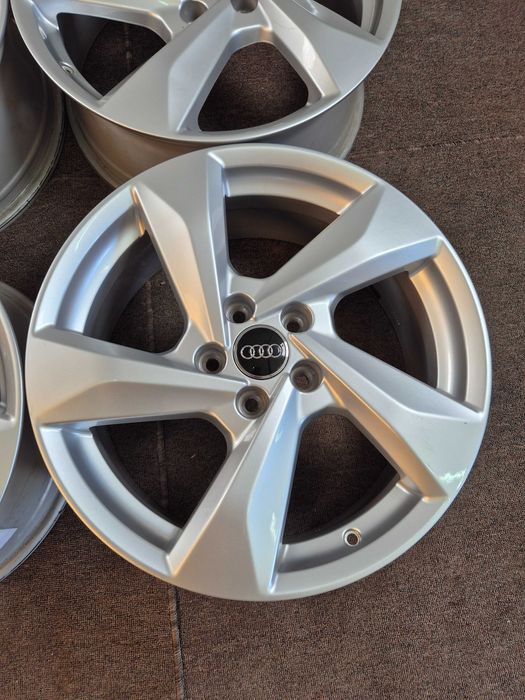 4 Jante Aliaj 5x112 18'' 7J ET 43 - OEM AUDI Q2 Q3 / VW Passat Touran Sharan T-Roc Tiguan / Skoda Octavia Karoq Kodiaq CA NOI !