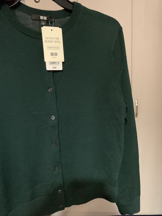 Кардиган Uniqlo 42-46 новый шерсть мериноса