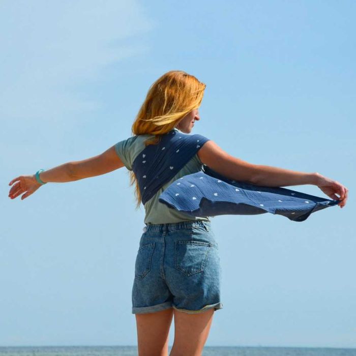 Муселинов слинг с халки Nashsling | Ринг слинг от памук - Soft